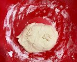 A picture of step 1 of Thin crust chicken shrimp pizza (stovetop).
