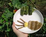 Hình bước làm 5 của món Ăn dặm cho bé: Bánh lá sốt bơ sữa
