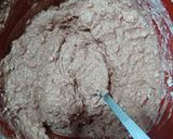 A picture of step 2 of Peanut butter Cake.