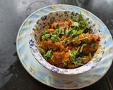 A picture of step 3 of Dry prawns masala.