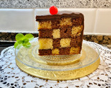 Foto del paso 22 de la receta: Tarta “ajedrez” con almíbar de chocolate y ganaché