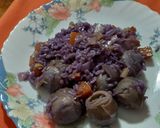 Foto del paso 3 de la receta: Arroz morado con alcachofas
