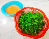 মুসুর ডালের বড়া দিয়ে মূলো শাক ভাজা (muli saag bhaja recipe in Bengali) রেসিপির ধাপ 2 ছবি