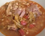 Foto del paso 9 de la receta: Pochas con berza y rabo de ternera