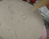 A picture of step 15 of Golden painted choc cake design.....