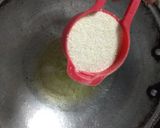A picture of step 1 of Rava(suji)-Besan Barfi (Semolina-Gram Flour Barfi).