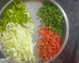 A picture of step 2 of शेजवान फ्राइड राइस (shejwan fried rice recipe).