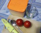 Foto langkah ke 1 dari resep Rujak tomat obat sariawan/panas dalam paling ampuh cepet sembuh.