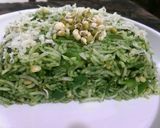 A picture of step 3 of Sprouted spinach Rice.