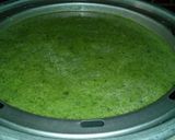 A picture of step 4 of Spinach dhokla.