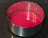 A picture of step 2 of Rooh Afza custard with chia seeds.