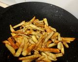 A picture of step 5 of Fries with less oil ya ghee 🥔🥔🍟.