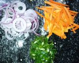 A picture of step 2 of Chinese fried rice.