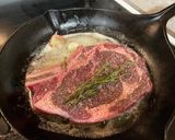 A picture of step 3 of Lemon Butter Ribeye n’ Shrimp.