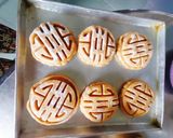 Hình bước làm 4 của món Bánh trung thu khoai môn mochi chà bông trứng muối