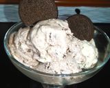 A picture of step 6 of Oreo ice cream.