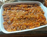 Foto langkah ke 5 dari resep Kentang Panggang Keju Bolognese.