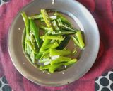 A picture of step 2 of Green chilli pickle.