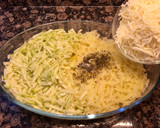 Foto del paso 5 de la receta: Tarta de calabacín, atún, patatas, queso.