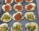 Foto del paso 3 de la receta: Canastitas de atún, pollo y verdura 🐟🍗🥬