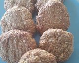 A picture of step 6 of Peanut butter and banana oat "cookies".