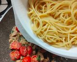 A picture of step 3 of Spaghetti with Canned Tuna.