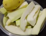 A picture of step 1 of Raw Papaya & Chana dal Dalma.