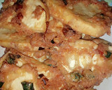 A picture of step 4 of Simple way of frying yam with egg.