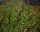 A picture of step 2 of Spinach sandwich.