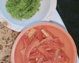 A picture of step 8 of Achari masoor pulao.