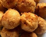 A picture of step 7 of Yam balls.
