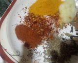 A picture of step 2 of Sindhi beef biryani.