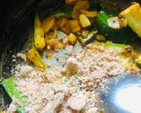 A picture of step 3 of Sponge gourd Masala.