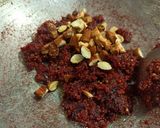 A picture of step 4 of Beet moong cruncy ball.