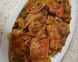 A picture of step 11 of Pork Medallions in a sweet n sour Mango & Chilli Sauce 😀.