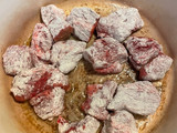 Beef stew in a Dutch Oven