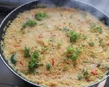 A picture of step 5 of Dalia upma (lapsi upma).