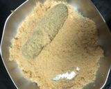 A picture of step 6 of Mango flavoured Chicken fingers with mango dip.