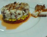 Foto del paso 9 de la receta Tartar de pulpo, maíz dulce y pimientos del piquillo