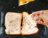 A picture of step 2 of Cheese Spread Garlic Toast 🤤 😋.
