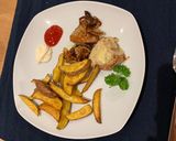 Schweinelende - Medaillons mit Zwiebeln und Käse Rezeptschritt 5 Foto