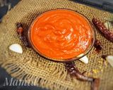 A picture of step 3 of Garlic red chilli chutney.
