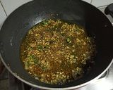 A picture of step 8 of Patta Gobi/ Cabbage Matar.