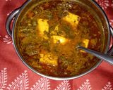 A picture of step 9 of Paneer Chaman.