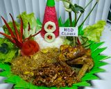 Foto langkah ke 8 dari resep Tumpeng merah putih.