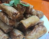 Hình bước làm 1 của món Bánh phở cuốn thịt nướng