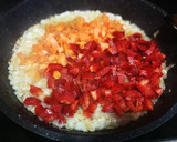 Foto del paso 3 de la receta: Hojas de parra rellenas con mix de carne y arroz Bomba