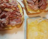 A picture of step 2 of Skye's cold leftover Cornbeef Sandwich.