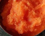 A picture of step 1 of Papaya Halwa.