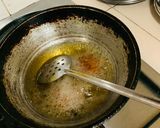 A picture of step 2 of Bread ki mithai.